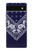 S3357 Marine Bleu Bandana Motif Etui Coque Housse pour Google Pixel 6a