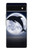 S3510 Dauphin Lune Nuit Etui Coque Housse pour Google Pixel 6a S3510 Dauphin Lune Nuit Etui Coque Housse pour Google Pixel 6a