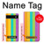 S3678 Vertical arc-en-ciel coloré Etui Coque Housse pour Google Pixel 6a