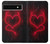 S3682 Cœur du diable Etui Coque Housse pour Google Pixel 6a