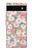 S3688 Motif d'art floral floral Etui Coque Housse pour Google Pixel 6a
