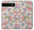 S3688 Motif d'art floral floral Etui Coque Housse pour Google Pixel 6a