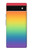 S3698 Drapeau de fierté LGBT Etui Coque Housse pour Google Pixel 6a