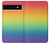 S3698 Drapeau de fierté LGBT Etui Coque Housse pour Google Pixel 6a