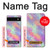 S3706 Arc-en-ciel pastel Galaxy Pink Sky Etui Coque Housse pour Google Pixel 6a