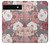 S3716 Motif floral rose Etui Coque Housse pour Google Pixel 6a