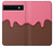 S3754 Cornet de crème glacée à la fraise Etui Coque Housse pour Google Pixel 6a