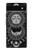 S3854 Visage de soleil mystique Croissant de lune Etui Coque Housse pour Google Pixel 6a