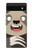 S3855 Dessin animé visage paresseux Etui Coque Housse pour Google Pixel 6a