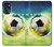 S3844 Ballon de football de football rougeoyant Etui Coque Housse pour Motorola Moto G (2022)