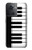 S3078 Noir et blanc Clavier de piano Etui Coque Housse pour OnePlus Ace