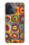 S3409 Carrés cercles concentriques Etui Coque Housse pour OnePlus 10R