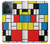 S3814 Composition de dessin au trait Piet Mondrian Etui Coque Housse pour OnePlus 10R