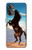 S0934 Sauvage Black Horse Etui Coque Housse pour OnePlus Nord N20 5G