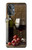 S1316 Raisins Bouteille et un verre de vin rouge Etui Coque Housse pour OnePlus Nord N20 5G