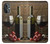 S1316 Raisins Bouteille et un verre de vin rouge Etui Coque Housse pour OnePlus Nord N20 5G