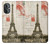 S2108 Tour Eiffel de Paris Carte postale Etui Coque Housse pour OnePlus Nord N20 5G