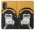 S2324 Singe drôle avec casque Pop Musique Etui Coque Housse pour OnePlus Nord N20 5G