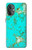 S2377 Turquoise Texture Motif imprimé Gemme Etui Coque Housse pour OnePlus Nord N20 5G