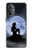 S2668 Silhouette sirène Lune Nuit Etui Coque Housse pour OnePlus Nord N20 5G