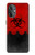S2917 Biohazards Virus Alert Rouge Etui Coque Housse pour OnePlus Nord N20 5G
