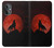 S2955 Loup Hurlant Rouge Lune Etui Coque Housse pour OnePlus Nord N20 5G