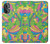 S3273 Fleur Ligne Motif Art Etui Coque Housse pour OnePlus Nord N20 5G