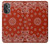 S3355 Motif Bandana Rouge Etui Coque Housse pour OnePlus Nord N20 5G