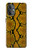 S3365 Python Imprimer Jaune graphique Peau Etui Coque Housse pour OnePlus Nord N20 5G