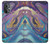 S3676 Pierre de marbre abstraite colorée Etui Coque Housse pour OnePlus Nord N20 5G