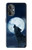S3693 Pleine lune du loup blanc sinistre Etui Coque Housse pour OnePlus Nord N20 5G