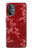 S3817 Motif de fleurs de cerisier floral rouge Etui Coque Housse pour OnePlus Nord N20 5G