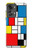 S3814 Composition de dessin au trait Piet Mondrian Etui Coque Housse pour OnePlus Nord 2T