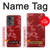 S3817 Motif de fleurs de cerisier floral rouge Etui Coque Housse pour OnePlus Nord 2T