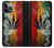 S3890 Drapeau Rasta Reggae Fumée Etui Coque Housse pour iPhone 13 Pro