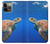 S3898 Tortue de mer Etui Coque Housse pour iPhone 13 Pro