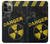 S3891 Risque nucléaire Danger Etui Coque Housse pour iPhone 13 Pro Max