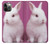 S3870 Mignon bébé lapin Etui Coque Housse pour iPhone 12, iPhone 12 Pro