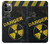 S3891 Risque nucléaire Danger Etui Coque Housse pour iPhone 12, iPhone 12 Pro