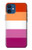 S3887 Drapeau de la fierté lesbienne Etui Coque Housse pour iPhone 12 mini
