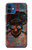 S3895 Pirate Crâne Métal Etui Coque Housse pour iPhone 12 mini