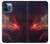 S3897 Espace nébuleuse rouge Etui Coque Housse pour iPhone 12 Pro Max