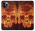 S3881 Crâne de feu Etui Coque Housse pour iPhone 11 Pro Max