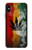 S3890 Drapeau Rasta Reggae Fumée Etui Coque Housse pour iPhone X, iPhone XS