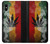 S3890 Drapeau Rasta Reggae Fumée Etui Coque Housse pour iPhone X, iPhone XS