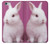 S3870 Mignon bébé lapin Etui Coque Housse pour iPhone 6 6S