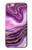 S3896 Stries d'or en marbre violet Etui Coque Housse pour iPhone 6 6S