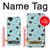 S3860 Motif à pois de noix de coco Etui Coque Housse pour iPhone 5 5S SE