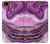 S3896 Stries d'or en marbre violet Etui Coque Housse pour iPhone 5 5S SE