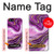 S3896 Stries d'or en marbre violet Etui Coque Housse pour iPhone 5 5S SE